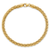 14k Yellow Gold Polished 3D 4mm Fancy Link Bracelet