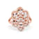 6x4mm Oval Morganite 18K Rose Gold Over Sterling Silver Ring , 2.84ctw
