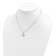 Rhodium Over Sterling Silver 6-7mm White Fresh Water Cultured Pearl
Necklace and Earring Set