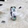 HONOLULU Mother of Pearl Inlay Tungsten Carbide Ring with Beveled Edges
and White Diamond 8mm