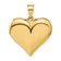 14k Yellow Gold 3D Polished Puffed Heart Pendant