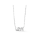 Rachel Zoe CZ "LOVE" Pendant Necklace on Paperclip Chain in
Rhodium Over Sterling Silver