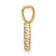 14k Yellow Gold Diamond Number 0 Pendant
