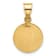 14k Yellow Gold Polished and Satin St. Christopher Medal Pendant