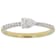 Pear And Round Lab-Grown Diamond Band Ring In 14K Gold Over Sterling
Silver 0.40ctw
