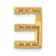 14K Yellow Gold Diamond Letter E Initial Charm
