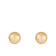 9-10mm Round Golden south sea earrings in 14k yellow gold
