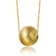 Textured Ball Station Necklace In 14K Gold Over Brass 16 Inch