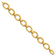 14K Yellow Gold Polished Oval Link 7.5 inch Bracelet