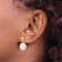 10k Yellow Gold 8-9mm White Rice Freshwater Cultured Pearl Dangle Earrings