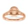14K Rose Gold Morganite Diamond Halo Engagement Ring 1.25ctw