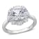 Lab Created White Sapphire 10k White Gold Ring 4.29ctw