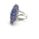 Rhodium Over Sterling Silver Mixed Shape Tanzanite Ring 4.97ctw