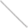 Rhodium Over 14k White Gold 4.3mm Hand-polished Fancy Link Bracelet