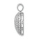 Rhodium Over 14k White Gold Diamond Fancy Heart Pendant