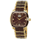 Oniss Women's Sappir  Ceramic Collection Brown Stainless Steel Bracelet Watch