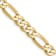 14K Yellow Gold 5.25mm Flat Figaro Chain Necklace