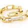 Paperclip Station Bracelet With CZ In 18K Gold Over Sterling Silver