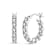 CZ Inside-Out Hoop Earrings In Sterling Silver