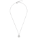 Initial X Charm Pendant Necklace In Silver-Tone