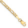 10k Yellow Gold Children's 3mm Flat Figaro Link Bracelet