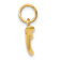 14K Yellow Gold Wishbone Charm