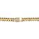 Pave CZ Miami Cuban Curb Link Bracelet In 14K Gold Over Brass