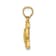 14k Yellow Gold Diamond-Cut and Brushed Camel Pendant