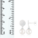 White Cultured Freshwater Pearl 14k White Gold Earrings 8-8.5mm