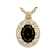 Smoky Quartz And Champagne Diamond Pendant Necklace In 18K Gold Over
Sterling Silver 1.78ctw