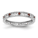 Sterling Silver Stackable Expressions Garnet Ring 0.22ctw