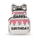 Sterling Silver Crystal and Enamel Pink Birthday Cake Bead
