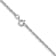 Rhodium Over 14k White Gold 1.15mm Solid Cable 24 Inch Chain