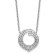 Rhodium Over 14K White Gold Lab Grown Diamond SI1/SI2, G H I, Circle 18
Inch Necklace 0.99ctw
