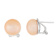 11-12mm Pink Cultured Freshwater Pearl Rhodium Over Sterling Silver Earrings
