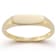 Bellissima Gold 14K Yellow Gold Bar Signet Ring