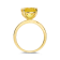 Round Lab Created Yellow Sapphire 18K Yellow Gold Over Sterling Silver
Solitaire Ring 4.00ct