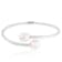 8.5-9mm White Cultured Freshwater Pearl Silver  Bracelet