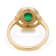 1.14 Ctw Emerald With 0.48 Ctw White Diamond Ring in 14K YG