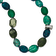 Sterling Silver Jadeite, Crystal, Jasper and Serpentine with 2-inch
Extension Necklace