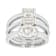 Moissanite Stackable Ring Set In Platinum-Enhanced Sterling Silver
2.88ctw Diamond Equivalent Weight