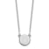 Rhodium Over 14k White Gold Tiny Circle Block Letter D Initial Pendant
Cable Link 18 Inch Necklace