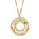 14K Yellow Gold Polished and Brushed Necklace