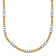 14K Two-tone Diamond-cut Beaded 18-inch Necklace
