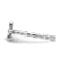 Rhodium Over Sterling Silver Stackable Expressions Cross Garnet Ring 0.14ctw