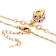 Amethyst Kite Pendant Necklace In 18K Gold Over Sterling Silver 2.65ct