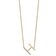 14k Yellow Gold and Rhodium Over 14k Yellow Gold Sideways Diamond
Initial H Pendant 18 Inch Necklace