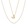 CZ Initial J Tennis Necklace And Pendant Set In 14K Gold Over Brass 4.05ctw