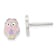 Sterling Silver and Enamel Owl Children's Post Earrings