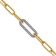 14K Yellow Gold with White Rhodium Diamond Paper Clip Link 7.5-inch
Bracelet 0.33ctw
